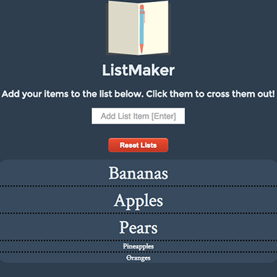 Listmaker App